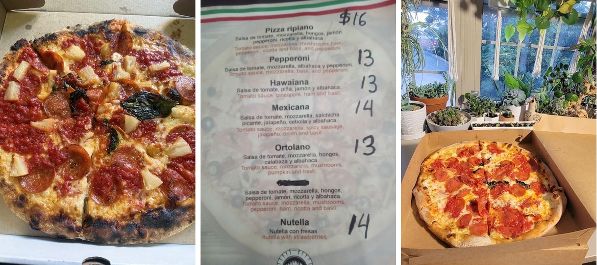 Tauro Wood Fired Pizza Menu